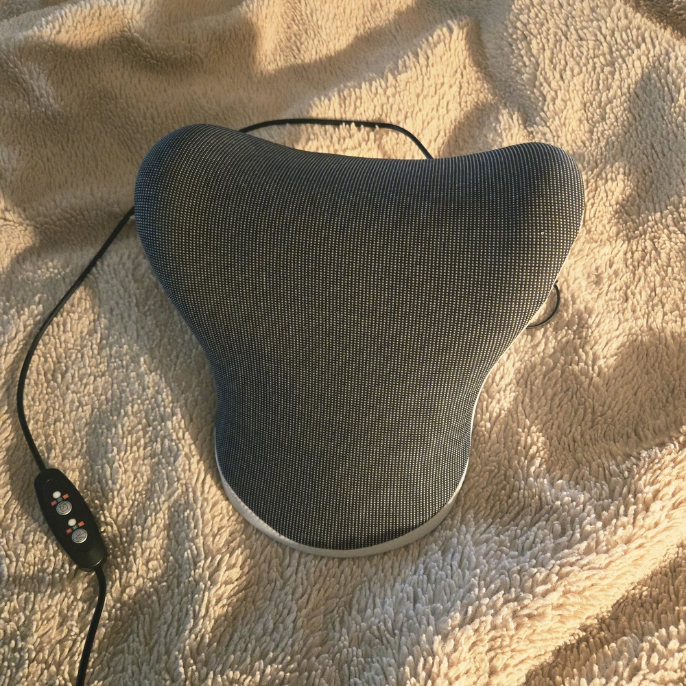 Blue Massage Pillow with Remote